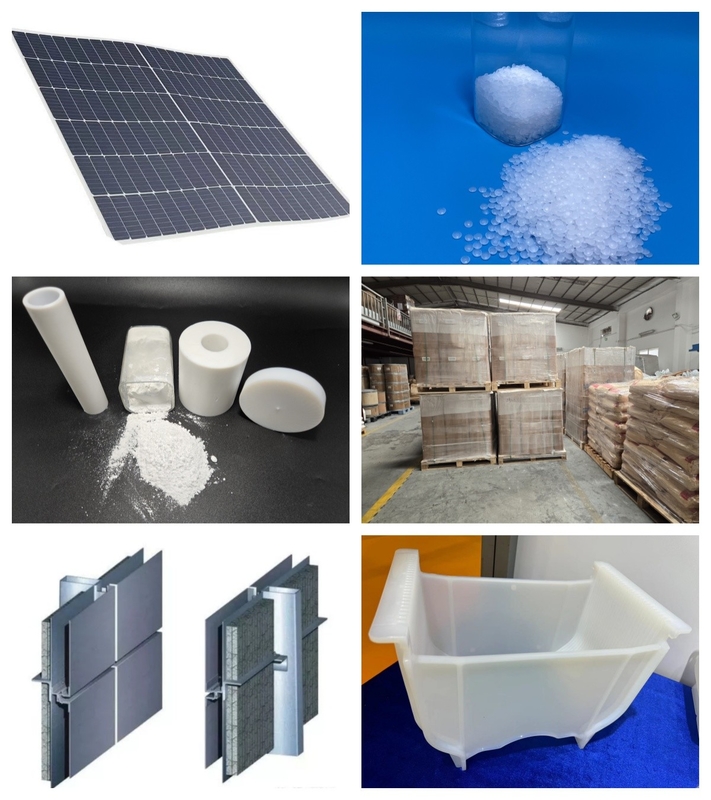 مقاومت کششی 50-60 MPa گلوله های PVDF ، دانه های PVDF صاف برای قالب گذاری اکستروژن